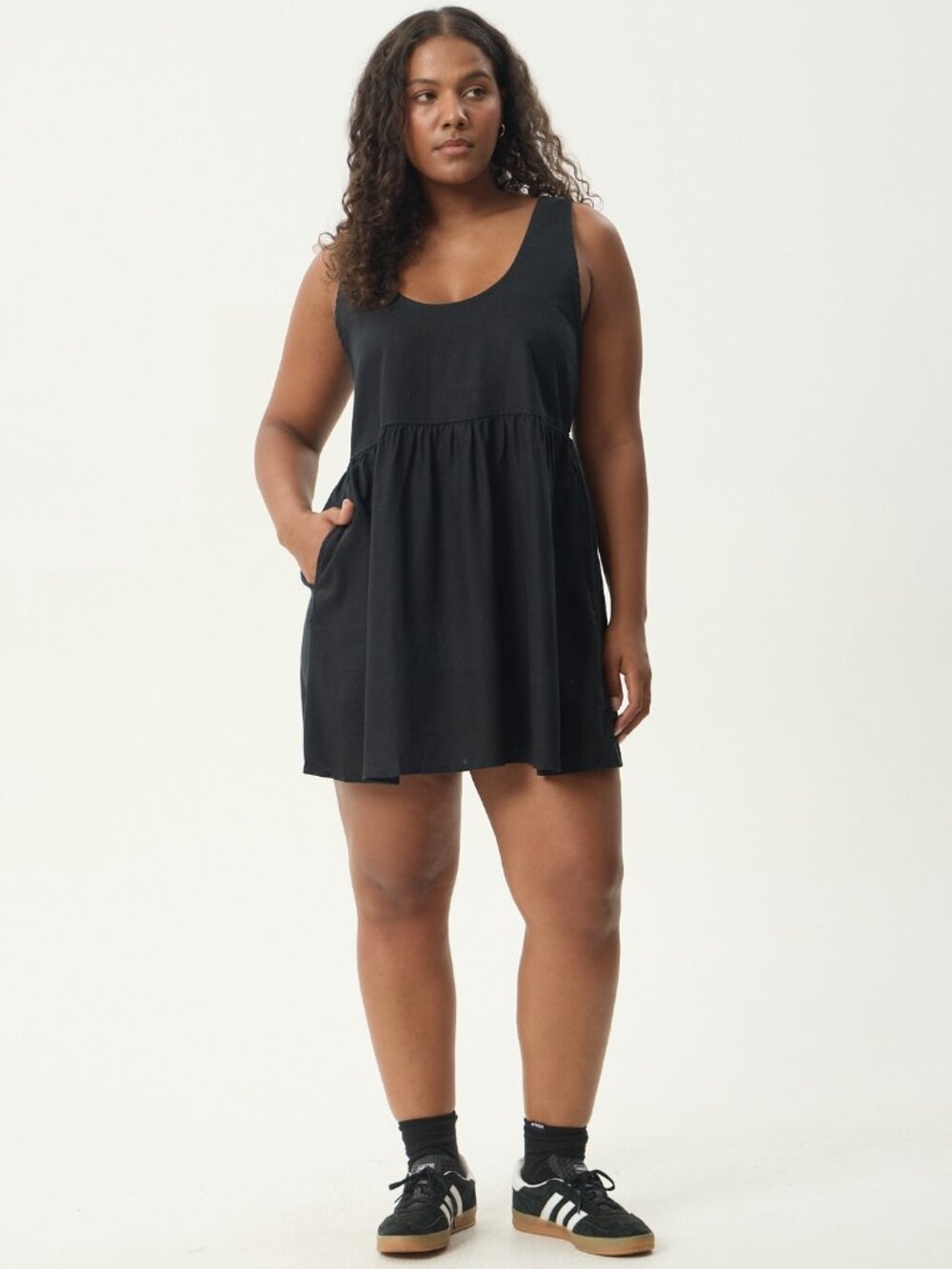 Afends Jesse Mini Dress - Black - Size XL